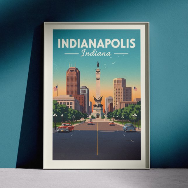 Vintage Indianapolis Indiana Poster (Creator Uploaded)