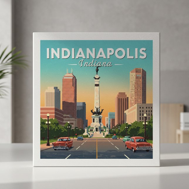 Vintage Indianapolis Indiana Tile (Creator Uploaded)