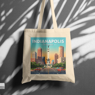 Vintage Indianapolis Indiana Tote Bag