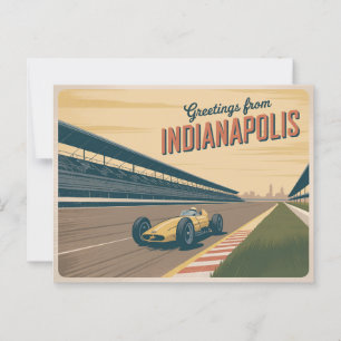 Vintage Indianapolis Postcard   Greetings from