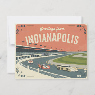 Vintage Indianapolis Postcard   Greetings from