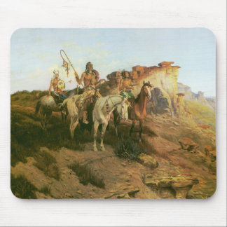 Vintage Indians, Prowlers of the Prairie, Seltzer, Mouse Pad