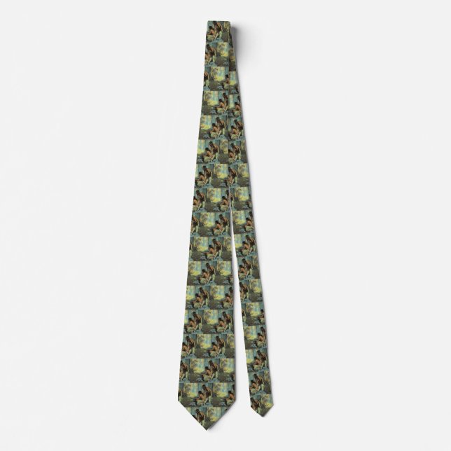 Vintage Indians, Taos Turkey Hunters by Couse Tie (Front)