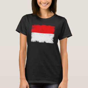 Vintage Indonesia Flag Indonesian Independence Day T-Shirt