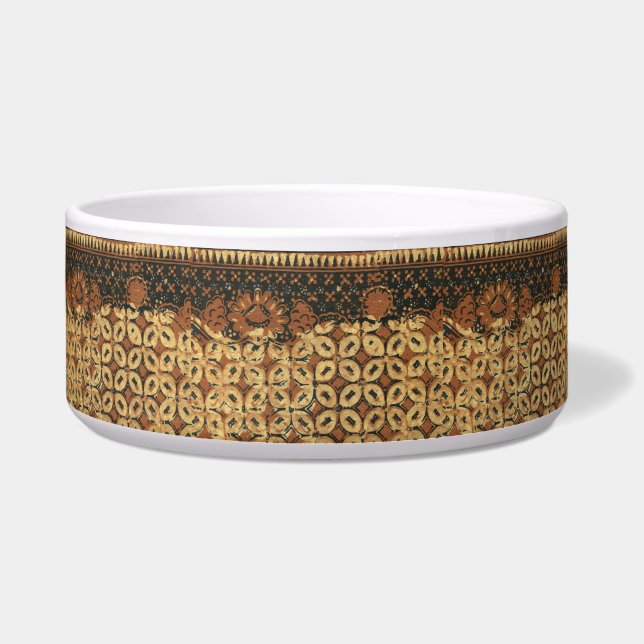 Vintage Indonesian Batik Kawung Pattern Rustic (Front)