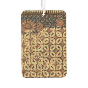 Vintage Indonesian Batik Kawung Pattern Rustic Air Freshener