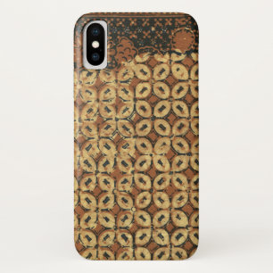 Vintage Indonesian Batik Kawung Pattern Rustic Case-Mate iPhone Case