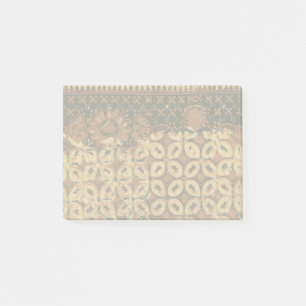 Vintage Indonesian Batik Kawung Pattern Rustic Post-it Notes