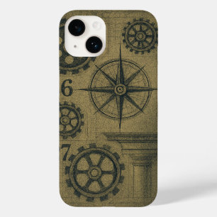 Vintage Industrial Blueprint iPhone Case