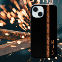 Vintage Industrial Masculine Faux Copper Black