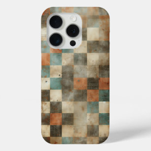 Vintage Industrial Rust Checkerboard Phone Case 