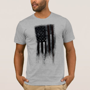 VINTAGE INDUSTRIAL STYLE AMERICAN FLAG T-Shirt