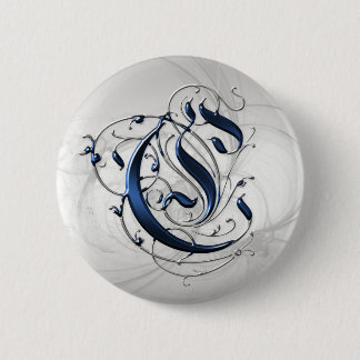 Vintage Initial C 2 Inch Round Button