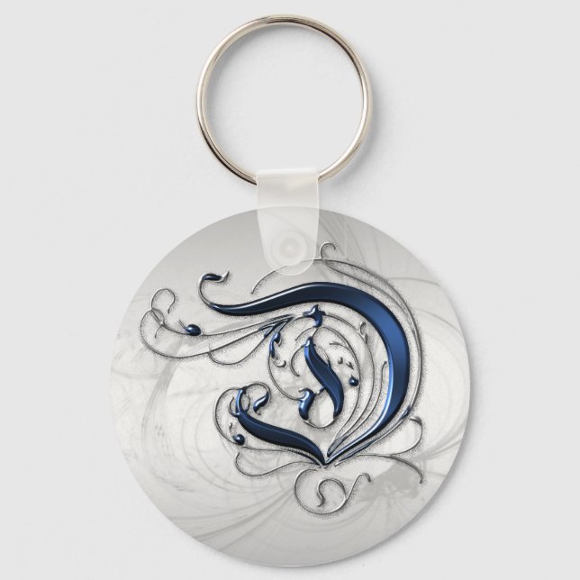 Vintage Initial D Keychain (Front)