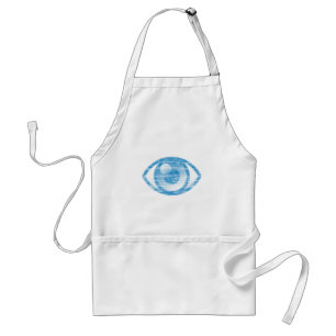 Vintage Inked Eye Icon Art Standard Apron