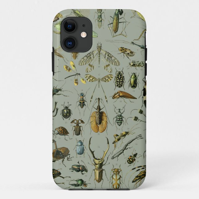 Vintage Insect Pattern Case-Mate iPhone Case (Back)