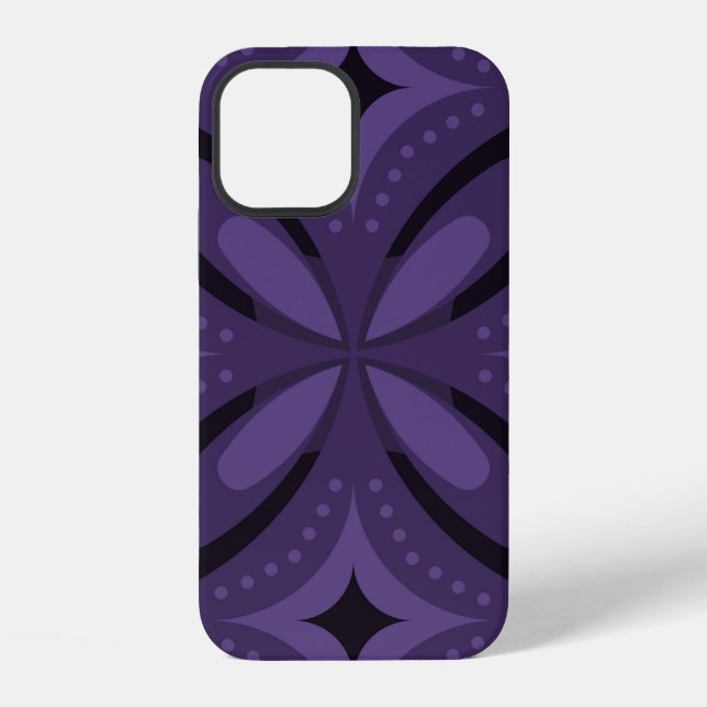 Vintage-Inspired Abstract Geometric Design iPhone Case (Back)