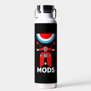 Vintage Inspired British Mods And Rockers Water Bottle
