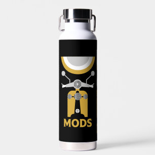 Vintage Inspired British Mods And Rockers Water Bottle