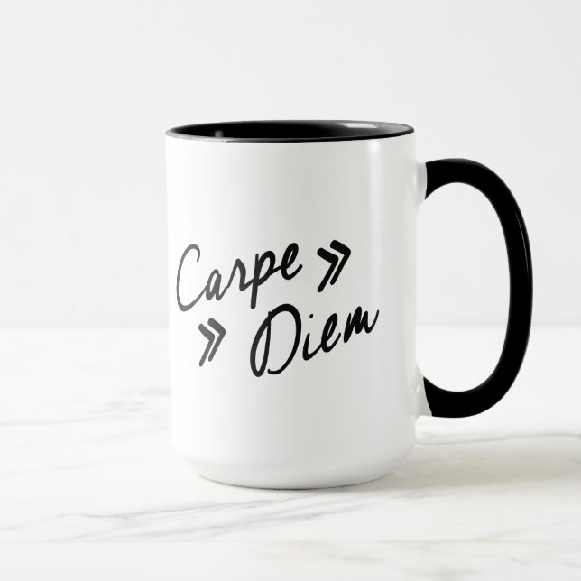 Vintage Inspired Carpe Diem Mug (Right)