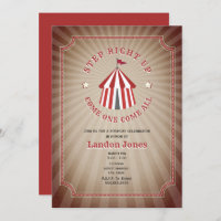 Vintage Inspired Circus Tent Birthday