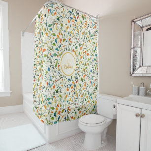 Vintage-Inspired Colourful Paisley Leaf Pattern (2