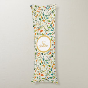 Vintage-Inspired Colourful Paisley Leaf Pattern (2 Body Pillow