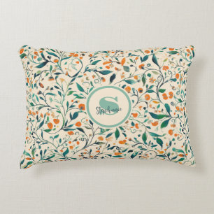 Vintage-Inspired Colourful Paisley Leaf Pattern (3 Accent Pillow