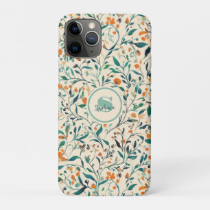 Vintage-Inspired Colourful Paisley Leaf Pattern (3 iPhone 11 Pro Case