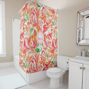 Vintage-Inspired Colourful Paisley Leaf Pattern (5