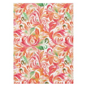 Vintage-Inspired Colourful Paisley Leaf Pattern (5 Tablecloth