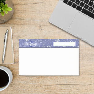 Vintage Inspired Elegant Blue and White Floral Post-it Notes