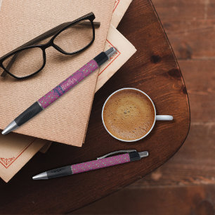 Vintage Inspired Elegant Floral Personalised Pen