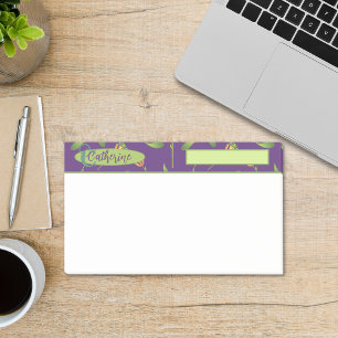Vintage Inspired Elegant Purple and Green Floral Post-it Notes