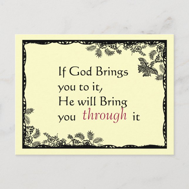 Vintage Inspired Faith Postcard (Front)