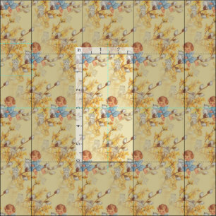 Vintage Inspired Girl with Kittens Fabric