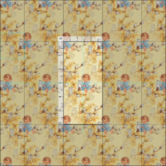 Vintage Inspired Girl with Kittens Fabric