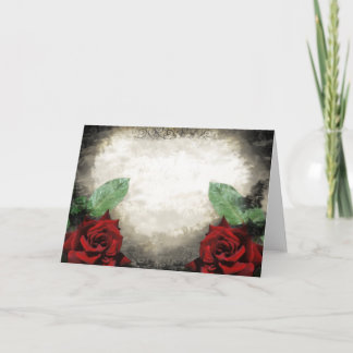 Vintage-Inspired Gothic Rose Card