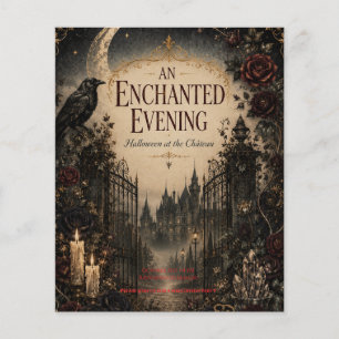 Vintage-Inspired Halloween for Mysterious Evening Flyer