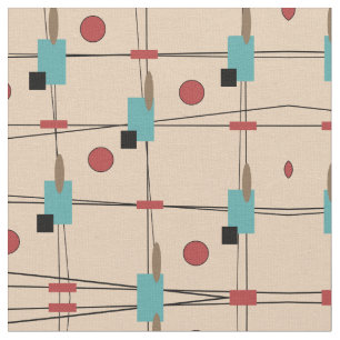 Vintage Inspired MidCentury Modern Retro Fabric