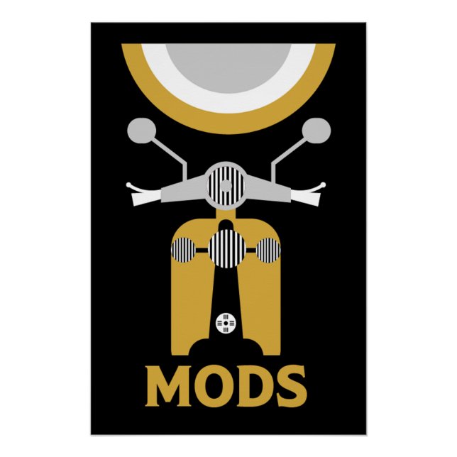 Vintage Inspired Mods And Rockers Poster (Front)