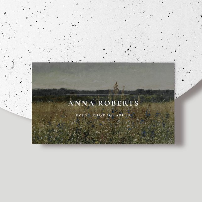 Vintage inspired, qr code Event Planning  Business Card (Creator Uploaded)