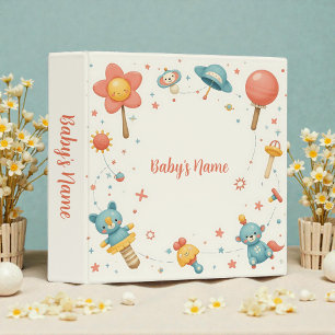Vintage Inspired Toys Baby Photos Binder