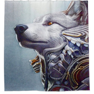 Vintage-Inspired Wolf Head Art - Nostalgic