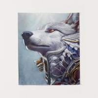 Vintage-Inspired Wolf Head Art - Nostalgic