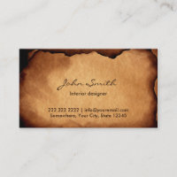 Vintage Interior Designer Old Paper Background