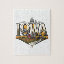 Vintage Iowa Heartland Farm and State