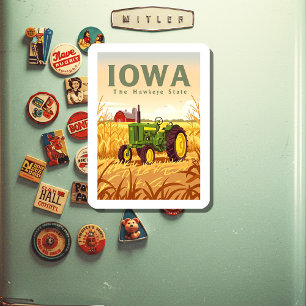 Vintage Iowa Magnet