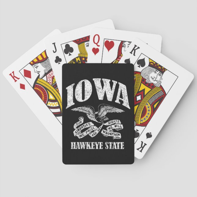 Vintage Iowa Playing Cards (Back)