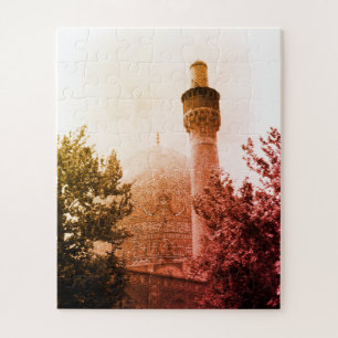 Vintage Iran Isfahan royal mosque Jigsaw Puzzle